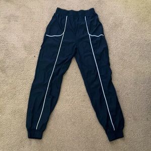 Nylon Black/White Sweats